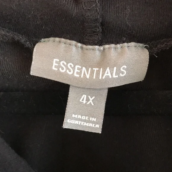 Essentials Sz 4X hoodie zip front Y2K graphic roses Butterflies crystals black - Picture 2 of 14